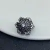 Caja Mágica de Diamantes Completos Hueca con Agujero Pasante de Copo de Nieve Grande que Conserva el Color Pulsera de Joyería de Cristal Accesorio DIY Cuentas