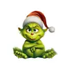 Nuevo colgante creativo de dibujos animados navideños transfronterizos del Grinch, adorno colgante acrílico para decoración de árbol de Navidad