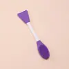 Cepillo de doble cara transfronterizo, silicona, para mascarilla facial de barro, limpieza de poros, salón de belleza, raspador manual, brocha para aplicar