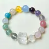 Pulsera de Cuentas de la Fortuna Colorida Estilo Nuevo Inspirada en Chanel para Mujer, Pulsera de Diseño de Nicho de Moda, Accesorio de Moda Personalizado para Damas