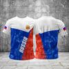 Camiseta rusa para hombre 2025 camiseta de manga corta con bandera rusa 3D para hombre camiseta holgada ropa para hombre verano