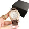 Reloj cronógrafo de tres agujas para hombre y mujer, caja octagonal, versátil reloj de cuarzo impermeable de aleación, reloj de una pieza para envío directo