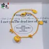 Collar Estilo Xiaohongshu Oro Imitación Temática de Frutas con Diseño Vintage, Joyería de Cadena para Clavícula, Venta Directa del Fabricante, Wholesale