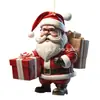 Decoración colgante de árbol de Navidad plano de acrílico transfronteriza, adornos colgantes de Papá Noel para el hogar y el coche