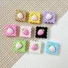 Macaron estilo lindo ratón de dibujos animados pintura de fresa aleación DIY cuentas cadena para teléfono móvil collar accesorios para el cabello