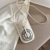 Bolso Pequeño Casual Simple para Mujer 2024 Cuatro Estaciones Nuevo Moderno de Moda Distintivo Elegante Bolso de Hombro Cruzado Mini para Teléfono Móvil