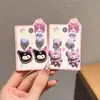 Brincos de Clipe Kuromi Infantis para Meninas, Novo Design de Desenho Animado, Brincos sem Dor, Acessórios de Joias Fofos