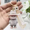 Llavero de Labubu Muñeco de Peluche Colgante Labubu Transfronterizo Colgante para Mochila Escolar Muñeco de Caja Sorpresa Labubu Flocado