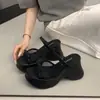 Casaco da Moda, Simples e Versátil Que Pode Ser Combinado com Saias, Chinelos Casuais Slip-On para Mulheres, Antiderrapantes com Solado Grosso, Versáteis, Sandálias de Alta Qualidade
