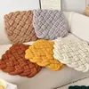 Cojines Tejidos a Mano, Decoración Moderna Simple para Sala de Estar del Hogar Cojines Cuadrados de Color Sólido para Sofá Estilo Popular Envío Directo