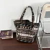 Bolso Acolchado para Mujer de Gran Capacidad 2025 Otoño Nuevo Casual Simple Estilo Extranjero de Alta Apariencia Moda Bolso Tote para el Trabajo