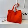 Bolsa de Ombro Casual de Lona Estilo Japonês para Mulheres da Temporada de Verão de 2024, Bolsa Tote Elegante de Grande Capacidade para o Dia a Dia, Bolsa de Mão