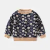 Sudadera de Manga Larga para Niños Camiseta de Bebé Top Jersey Engrosado Cálido Estilo Otoño e Invierno para Bebé Chaqueta Ropa para Niños Ropa de Otoño