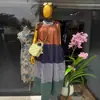 Roupas Femininas Transfronteiriças Europeias e Americanas Verão 2026 Nova Moda Elegante Casual Vestido de Alça de Comprimento Médio com Amarração na Cintura