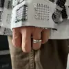 Anel Mobius Minimalista para Homens, Anel de Dedo Indicador Moderno e Sofisticado para Mulheres, Anéis de Casal, Design de Nicho, Aço Titânio, Não Desbota