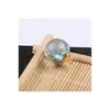 Nuevo Más Vendido Bola de Cristal Transparente Mensaje en una Botella Flor Seca Colgante Hecho a Mano DIY Colgante de Collar Accesorios de Joyería