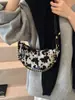 Comercio Exterior Transfronterizo Moda Simple Retro Bolso de Hombro Bolso Cruzado para Mujer Versátil Casual para Viajar Bolso de Cadena Croissant