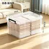 Caja de Almacenamiento Transparente de Plástico Engrosado de Gran Capacidad para Ropa, Colchas, Juguetes, Caja Organizadora Doméstica a Prueba de Polvo Especial