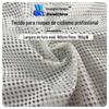 160g poliéster malha de baixa elasticidade oval oco malha buraco pano ioga roupas costura pano de malha atacado