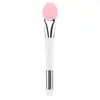 Cepillo para mascarilla de silicona protección ambiental cabeza suave cepillo de silicona no consume película de mascarilla Cepillo mezclador para pegar cuidado de la piel de belleza herramienta de doble cabeza