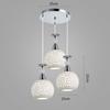 Nordic American Bar Table Lamps Restaurante Chandelier Três cabeças Chandelier Vintage Industrial Style Cerâmica Jantar Hangar Lamps