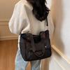 Bolsa de Tela de Gran Capacidad para Comercio Exterior para Mujer 2025 Nueva Primavera y Verano Casual de Hombro Cruzada Bolso Tote Nicho de Alta Gama