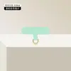 Cordón para Teléfono con Anillo en D Dorado Perlado, Correa Cruzada para el Cuello, Parche de Fijación para la Muñeca