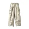 Pantalones de senderismo para exteriores estilo americano, unisex, colección de otoño, pantalones largos casuales de pierna recta, pantalones largos ligeros para exteriores