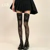 Calcetines Largos de Encaje Estilo Ballet Japonés para Mujer Verano Finos Lolita Dulces Calcetines JK Apilados Altos