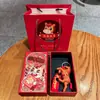 2026 Año del Caballo Mascota Caballo del Zodiaco Llavero Lindo Dibujo Animado Estilo Chino Colgante para Bolso Set Regalo Pequeño