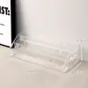 Caja de Almacenamiento de Escritorio Yum Acrílico Transparente Soporte de Exhibición de Insignias Broches Periféricos de Millet