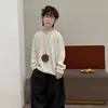 Tienda de Algodón Pantalones para Niños Pantalones de Otoño para Niños 2026 Nuevo Estilo Coreano Pantalones Casuales Rayados de Pierna Ancha Conjunto de Ropa para Niños