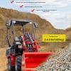 Retroescavadeira para construção municipal Empilhadeira de rodas multifuncional fonte de fábrica em estoque bulldozer