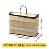 Sacos de armazenamento transparentes de PVC, grande capacidade, à prova d'água e à prova de poeira, para organizar roupas e brinquedos, com zíper espessado