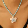 Collar Colgante de Estrella de Mar y Concha Dopamina de Verano para Mujer 2025 Nuevo Estilo Popular de Vacaciones Accesorios de Cadena para Clavícula