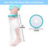 Adulto Pierna Corta Pantorrilla Quemadura Aguja Indwelling Médico Baño Ducha Desechable Largo Plazo Impermeable Cubierta Protector