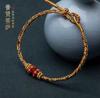 Pulsera de Cuerda Roja de Ocho Hilos del Zodíaco de Año Nuevo con Ocho Deidades Guardianas, Pulsera Étnica Hecha a Mano para el Año de Nacimiento