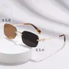 Gafas de sol cuadradas sin montura estilo europeo y americano, Gafas de sol con borde cortado transfronterizas estilo japonés y coreano, Gafas de sol cuadradas de montura pequeña