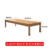 Mesa de conferência de madeira maciça nórdica Pequena mesa longa de treinamento Biblioteca moderna simples Mesa de estudo com vários lugares Mesa de tira
