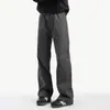 Calças Casuais de Algodão Puro Masculinas Outono Novo Estilo Calças cleanfit Meninos Tendência Retro Perna Reta Solta Calças Masculinas