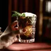 Taza de Vidrio a Cuadros para Bebidas de Jugo, Taza para Bebidas Frías, Taza de Café, Taza para Beber en Casa en Verano, Taza para Leche Ácida