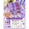 Pulseiras Criativas de Desenho Animado, Materiais de Miçangas para Crianças, Joias Coolomi Feitas à Mão DIY, Colares, Conjunto com Caixa de Presente 2