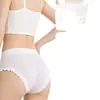 Calcinhas triangulares de algodão puro modal antibacterianas sem costura na virilha, direto da fábrica, para mulheres plus size, calcinhas femininas de cintura média que levantam o bumbum