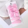Amazon Más Vendido Set de Pinzas para el Cabello con Moño Waffle Accesorio para el Cabello Infantil Tela Color Sólido Pinza Pequeña 5006