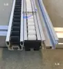 Bolsillo Aleación de Aluminio Tira Lisa Mini Tamaño Pequeño Tira de Vidrio 30X22 D13 Rueda Guía para Retirar Estantes Tira de Polea
