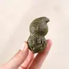 Muzhijue Sândalo Verde Sementes Múltiplas Amendoim da Boa Sorte Madeira Maciça Crua Ornamento Portátil Decoração de Mesa