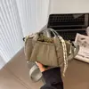 Bolsa de Lona Casual Fabricante al por Mayor Bolsos de Mano para Mujer 202 Nueva Moda Versátil Bolso Cruzado de Hombro Se Puede Imprimir con Logo