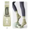 Calcetines de yoga de cinco dedos, antideslizantes, profesionales, para mujer, verano, entrenamiento de Pilates, deportes de interior, fitness especializado, longitud hasta la mitad de la pantorrilla