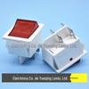 Interruptor Basculante Branco de 4 Pinos com Luz Kcd4 Interruptor de Barco Vermelho de 4 Pinos com Luz Interruptor de Alimentação Branco 16A