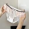 Calcinhas de Renda Estilo Fada Girly e Puro, Calcinhas Triângulo de Malha Fina Respirável com Forro Feminino de Algodão para Mulheres, Atacado